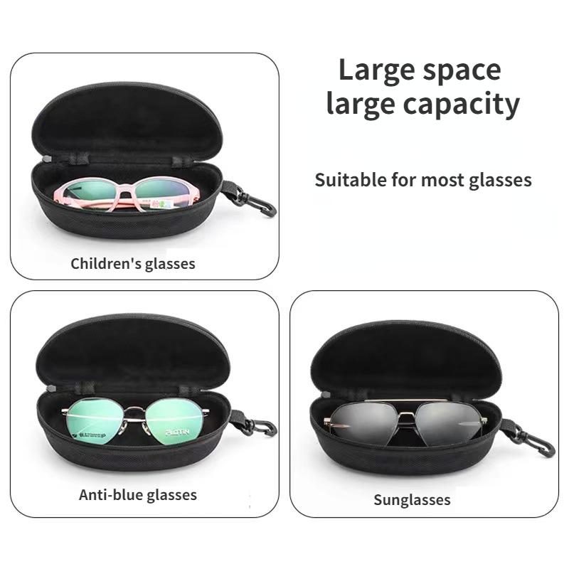 Oxford Cloth Large Eyewear Case Sunglasses Zipper Storage Box Adult Portable Sports Sunglasses Case Backpack Accessories
