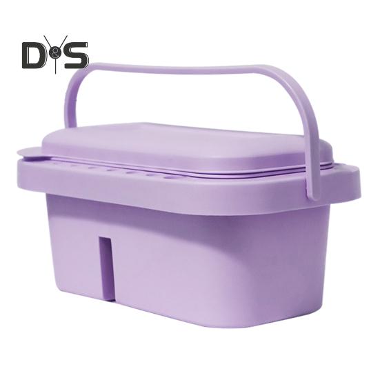 

Ведро для мытья ручек, очиститель кистей 3 в 1, мойка с крышкой-палитрой, подставка для кистей на 16 отверстий, переносная ванна для инструментов для рисования, держатель, поднос для художников, детей и начинающих фиолетовый