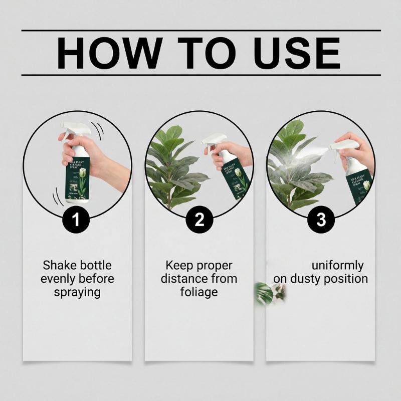 Artificial Plant Dust Cleaner Liquid for Office Display and Shelf Styling, Artificial Flower Cleaning, Display Item Cleaning, Daily Arrangement