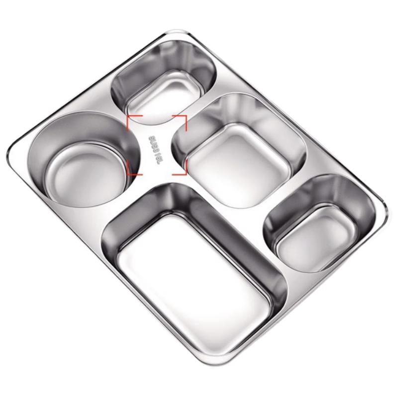 Yangge 316 Stainless Steel Deep 5-Compartment Meal Tray