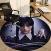 1PC Wednesday Office Round Rug, Non-slip, Soft and Durable Office Rug for Interior Decoration, Perfect for Office, Beautiful Decoration