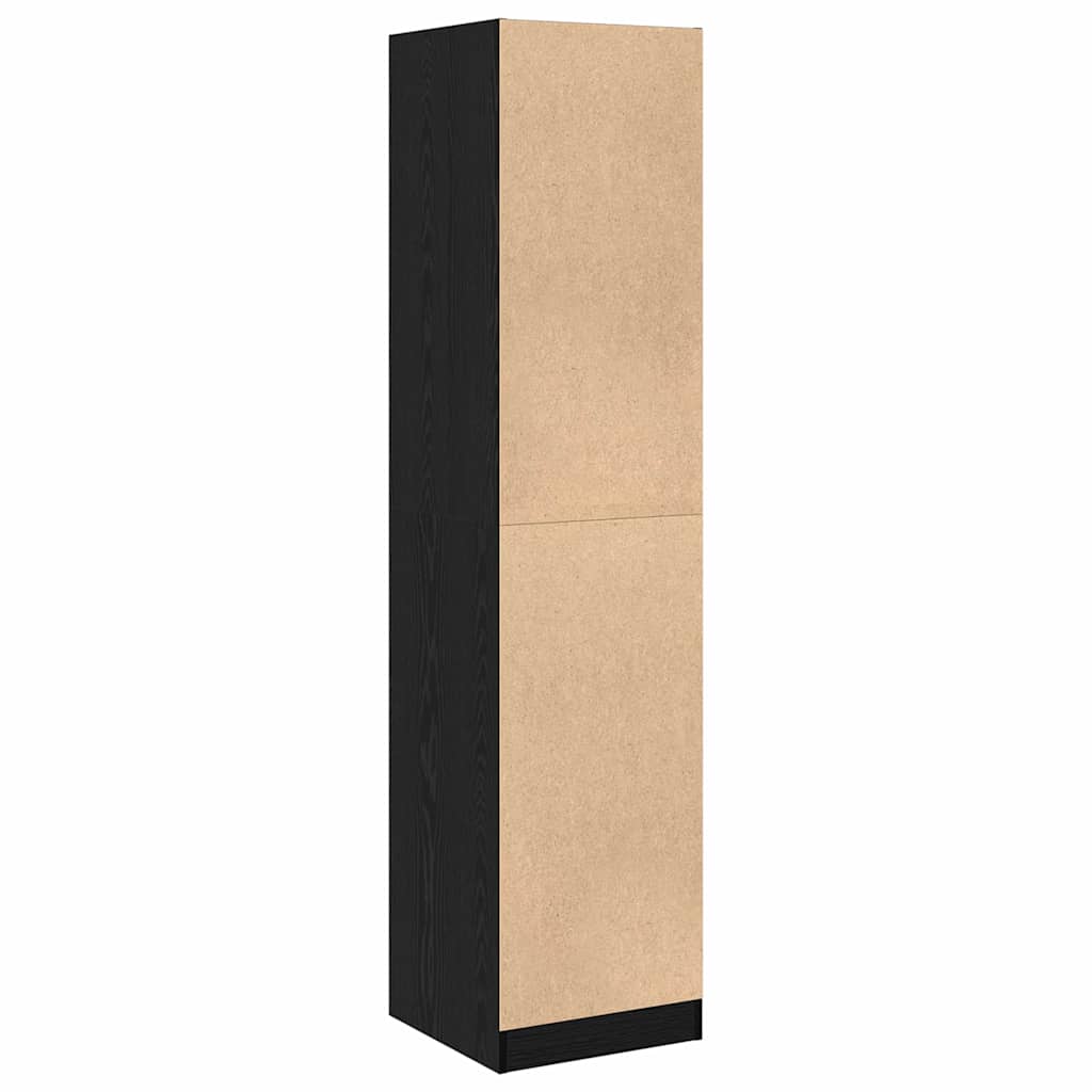 Pharmacy Cabinet Black Oak Effect 40 x 41 x 174.5 cm