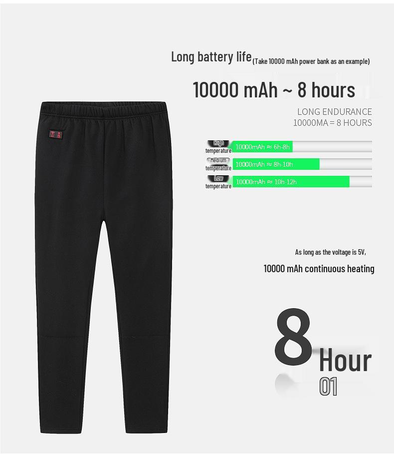 Men's Graphene Heated Vest & Trousers Set - USB-Powered, Safe, Smart Heating