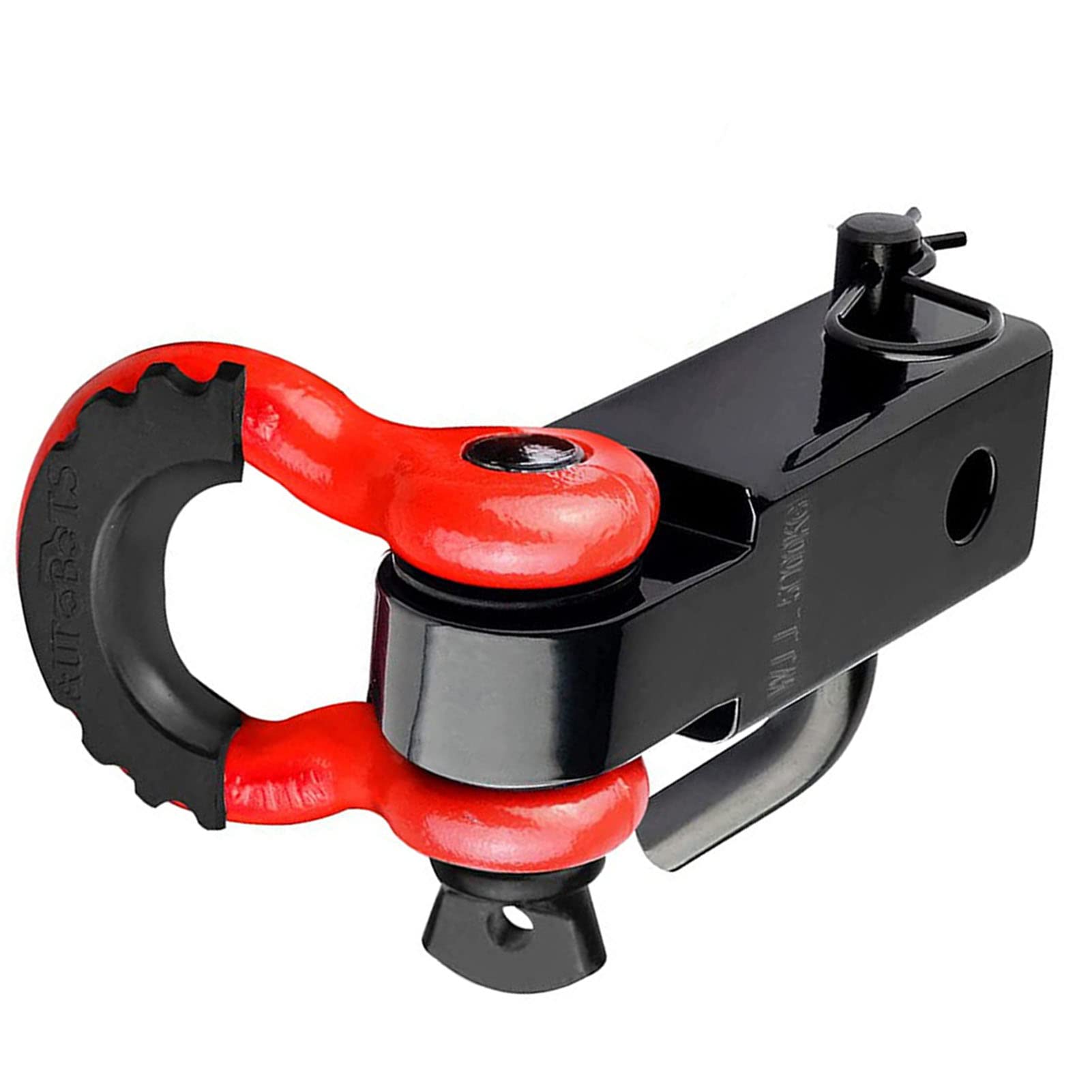 

Широко используемый буксирный крюк-скоба для внедорожника, приемник сцепного устройства высокой прочности, (красный)