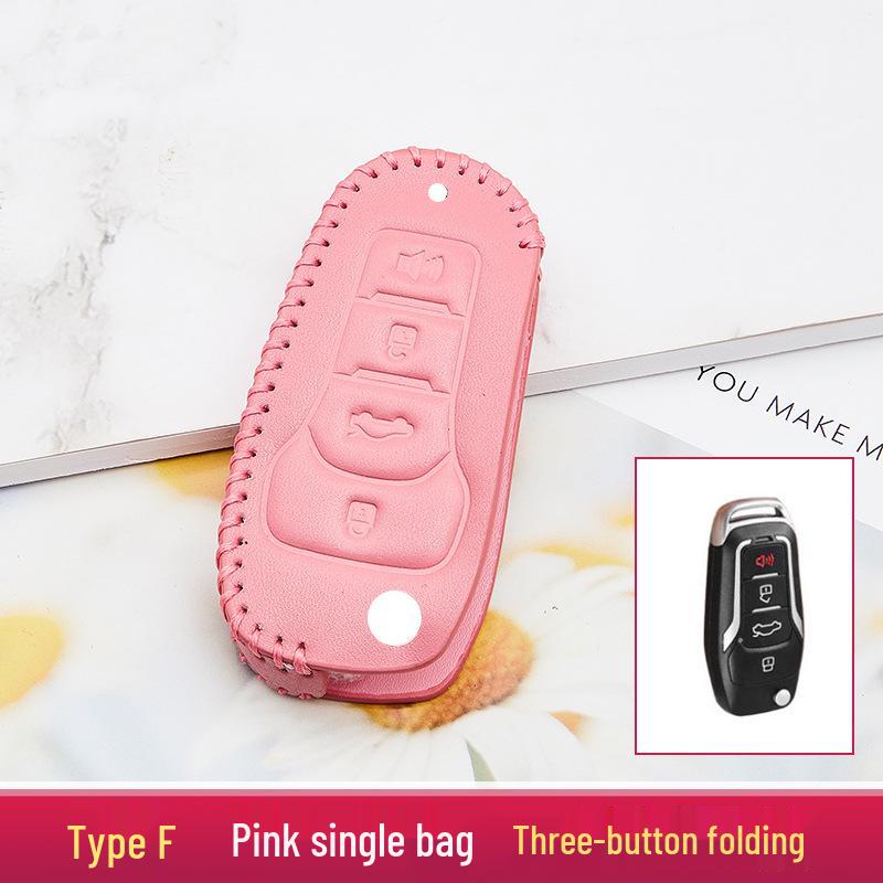 2020 Model Enhanced Car Key Case and Keychain