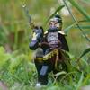 Courage Of The Three Kingdoms Soldiers Zhang Fei with War Horse Weapon Brick Mini Action Figure Building Blocks Kids Toy  Gifts