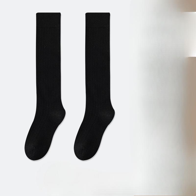 Spring and Autumn Grey Calf Socks for Women, Thin Socks for Slimming Legs, Autumn and Winter Long Socks
