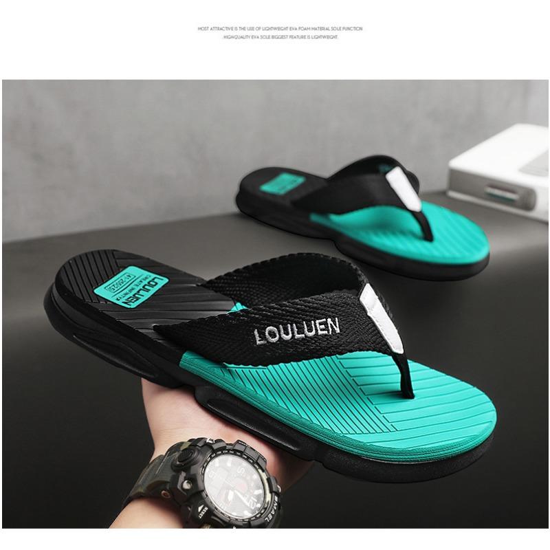 Men's Summer Flip Flops for Outdoor Wear Anti Slip Beach Trend Casual Sandals Slippers