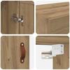 Artisan Oak Wall Cabinet 69.5 x 34 x 90 cm Particleboard