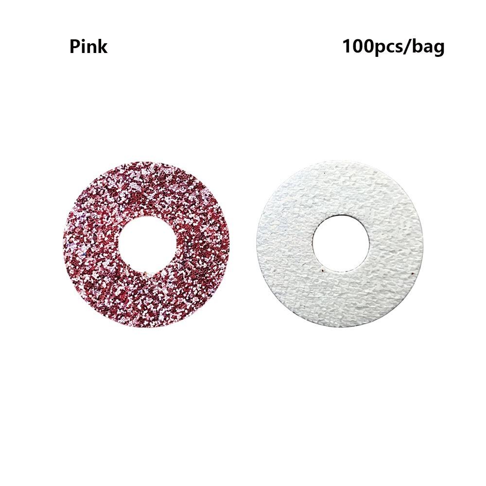 100pcs/bag 18mm Round Glitter Fabric Plastic 3D Comical Round Glitter Toy Eyes