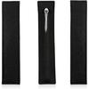 3 Pack Leather Pen Pouch Sleeve, Single Fountain Pen Holder Case for Stylus Touch Pen, Ballpoint Pen, Pencils (Black)