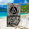 1pc Linkin Park1 Beach Towel, Beach and Seaside Swimming Pool Equipment, Fashion Pattern, Rectangular, Travel Essentials