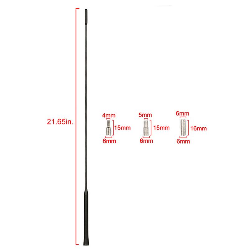 Universal Car Antenna, Flexible Car Roof Radio Mast for Replacement Auto Signal Aerial for Ford Focus Focus C-MAX 2003-2007