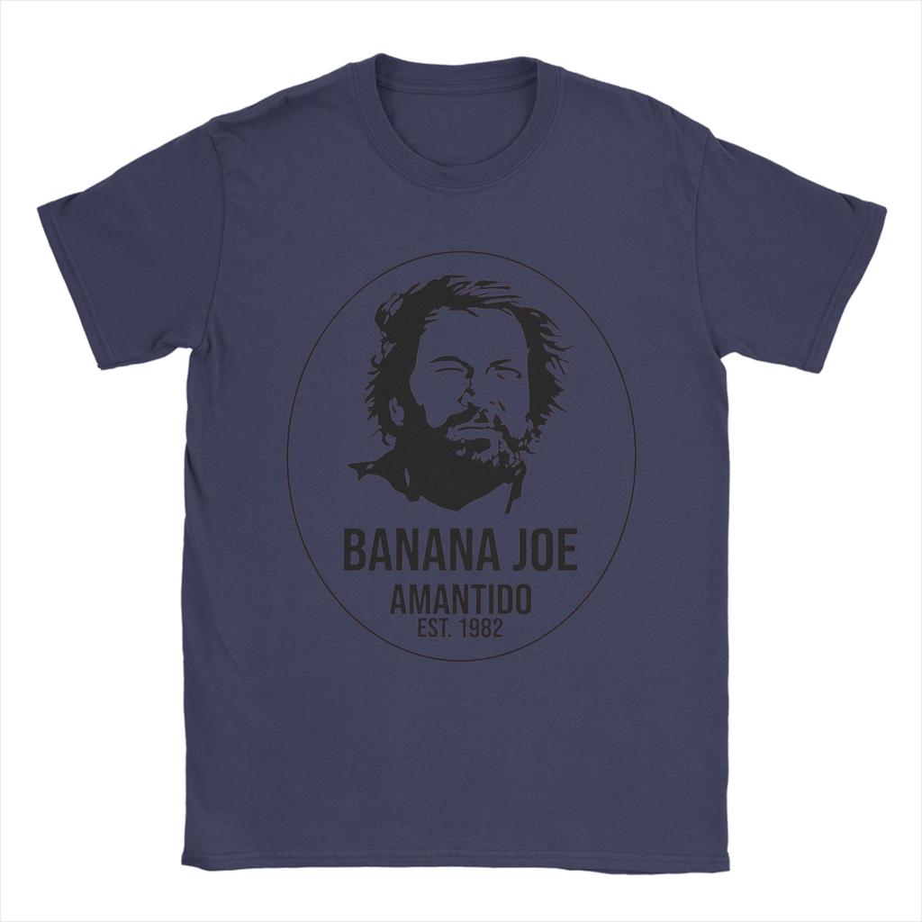 Banana Joe Bud Spencer Graphic Print T Shirt for Unisex Women  Pure Cotton  Tee Shirt Clothing