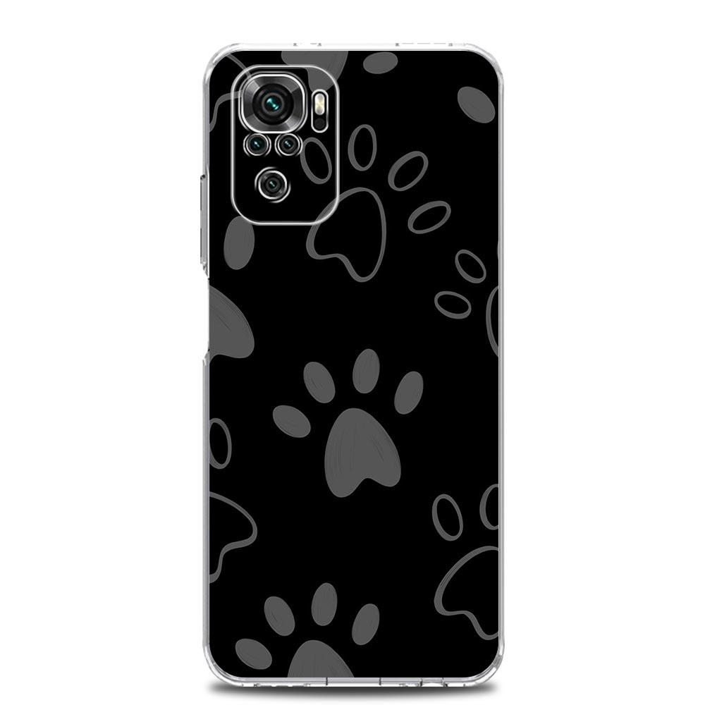 Handyhülle für Xiaomi Redmi Note 15 14 13 12 4G 10 11 Pro Plus 5G 14C 13C 12C 10C Klare Weiche TPU Hülle Hundepfote
