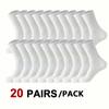 5/10/20 Pairs Neutral Solid Color Round Neck Socks Spring Summer Sweat Absorbing Breathable Comfortable All-season Sports Socks