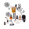 Dollhouses Halloween Decorations Mini Door Set Natural Plastic Creative Crafting Activity