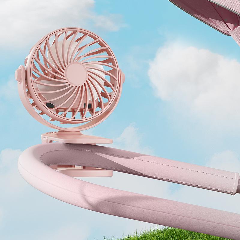 USB Rechargeable Mini Stroller Clip Fan: Portable Outdoor Fan