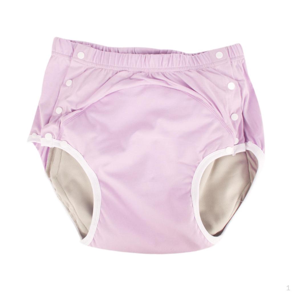Adult Incontinence Cover Pants, Washable Diaper Underwear, Short Pants for Women And Men, Elderly
