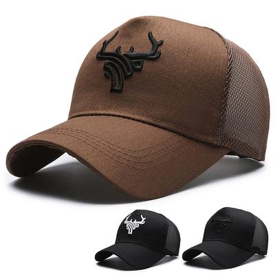 Deer Head High Top Baseball Cap Men's Summer Breathable Sunshade Sports Hat Thin