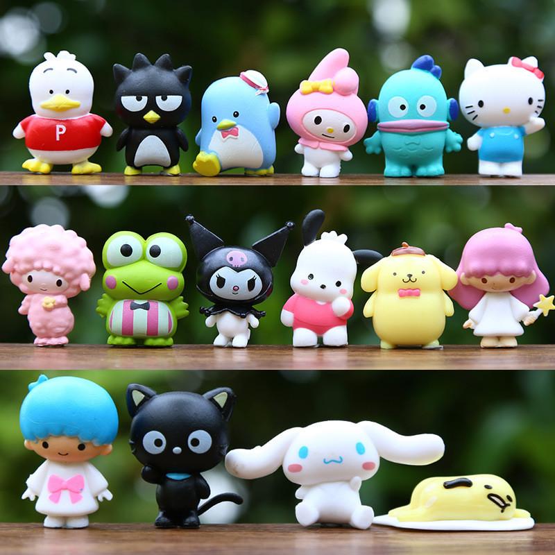 Kuromi Hello Kitty Melody Pvc Figures With Creative Design For Kids And Adults