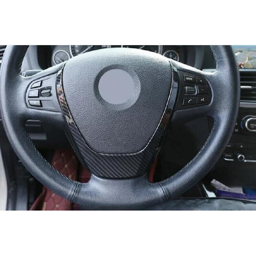 Fit For BMW 3 4 Series GT 2013- Carbon Fiber Steering Wheel Sheet Cover Trim
