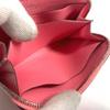 HERMES Zip Angor Wallet Coin Compartment Zip Around coin purse Leather pink