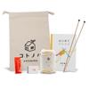 Kotonoha Knitting Kit with Cute Tools Daruma Merino Style with Bead Size Sewing Manual Storage Bag Included 2-Needle 6, Needle, Marker, Book, (Beige)