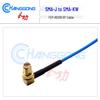 SMA Male to Right Angle SMA Female Jumper Cable, FEP-RG316, Blue