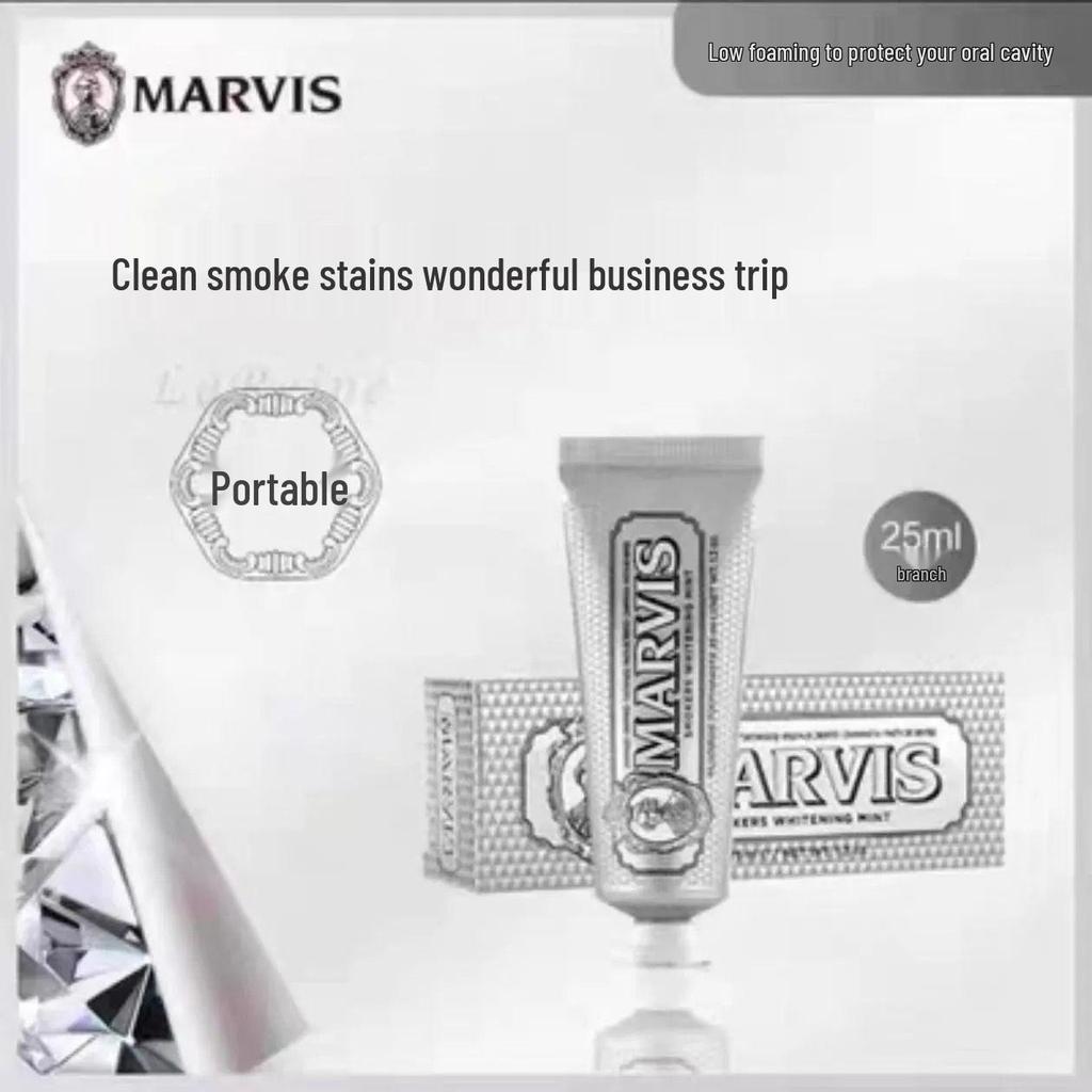 Marvis Silver Mint Toothpaste 85ml - Imported from Italy for Fresh Breath & Stain Removal, Popular Choice.