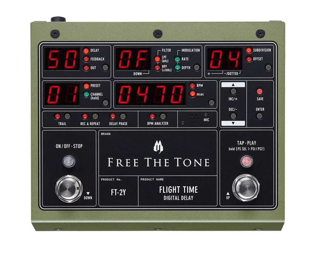 Gratis The Tone FLYTID DIGITAL DELAY Digital Delay gitareffektor FT-2Y