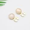 Iridescent Round Shirt Dress Cufflinks: Stylish and Simple Fashion Embellishments