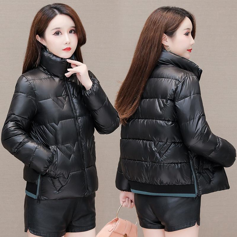 Women's new cotton-padded jacket thickened short cotton-padded clothing cold-proof stand-up collar mother clothing bread winter fashion coat
