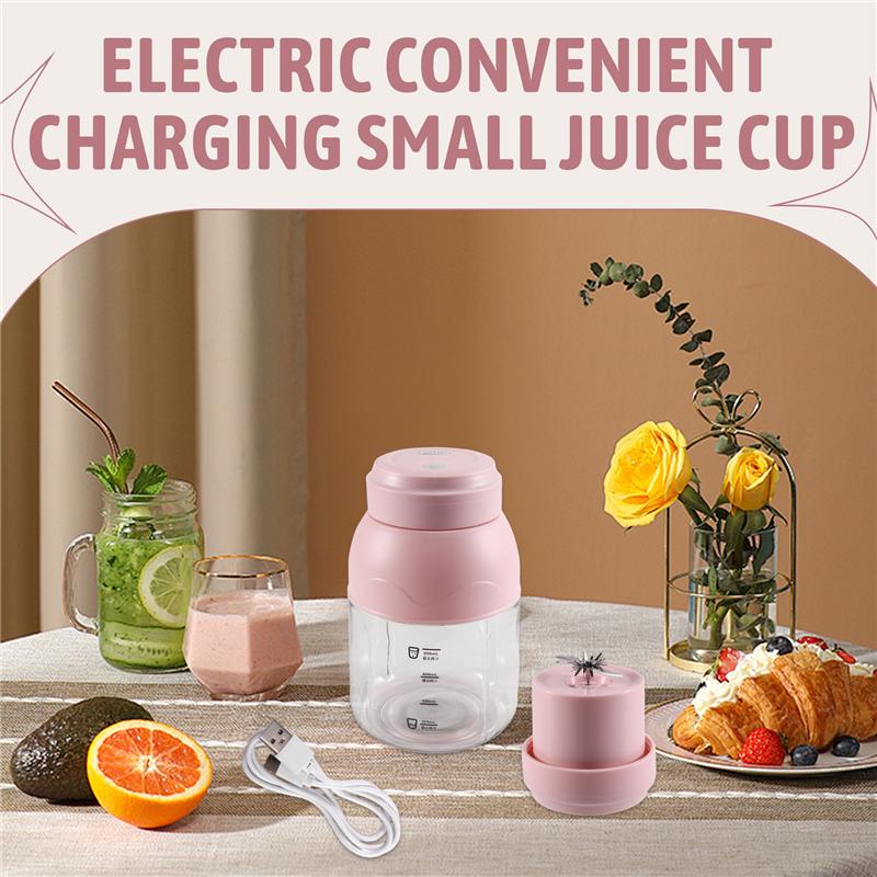 A25F-Juicer Cup Cordless Portable For Making Milkshakes And Smoothies, Large Capacity With Straw Ton And Ice Functionality
