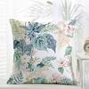 Fashion Classic Retro Watercolor Floral Cushion Cover Daily Washable Linen Pillowcase Soft  for Sofa Bed Home Room Decor