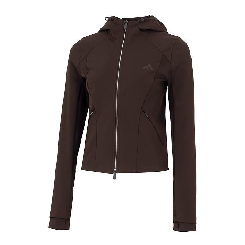 Adidas Jackets Women s Dark Brown Hooded Moderate Other KH2669 M