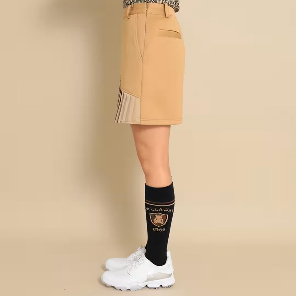 Callaway Pleated Cardboard Knit Skirt Golf C23228202 SS Women's / / 1040_Beige
