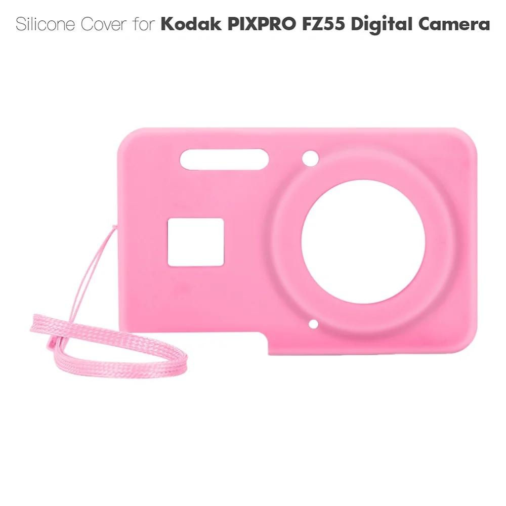 For KODAK PIXPRO FZ45 FZ55 Soft Silicone Protective Case with Lanyard Slim Fit Camera Bag Camera Sleeve Camera Accessories