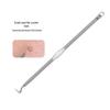 4-Piece Stainless Steel Double-Ended Blackhead and Acne Extractor Set