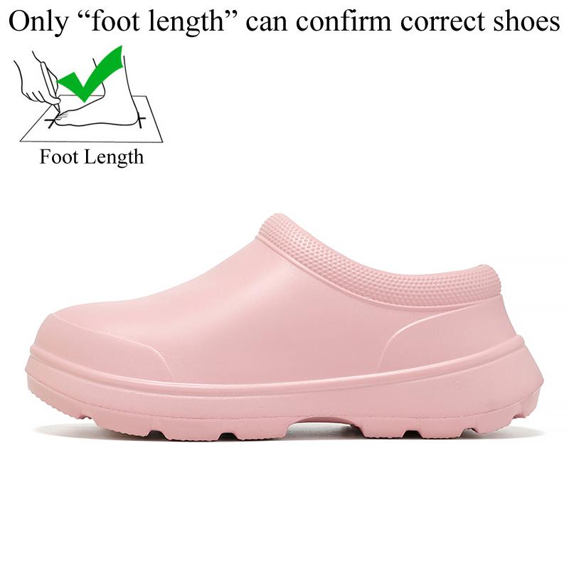 Unisex Waterproof EVA Chef Shoes Men Women Kitchen Restaurant Oil-Proof Rubber Sandals Non-Slip Garden Shoes