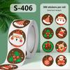 500PCS Waterproof Christmas Gift Tags 1.5x1.5in Self Adhesive Gift Tags for Wrapping Paper Festival Birthday Holiday Decor