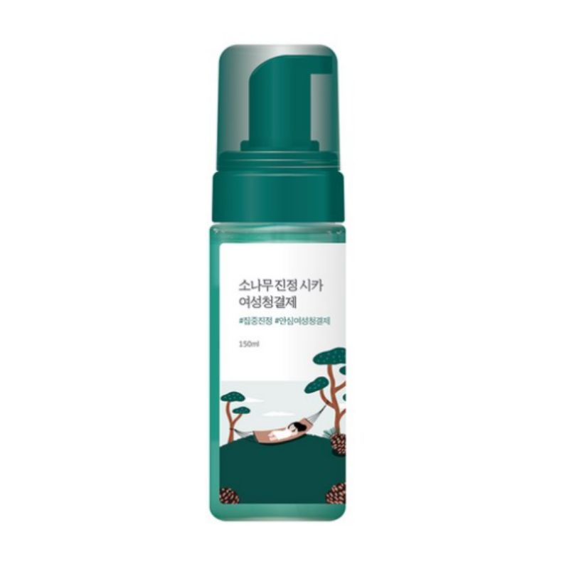 ROUND LAB Pine Calming Cica Feminine Wash 150ml – Gentle pH-Balanced Intimate Cleanser for Daily Soothing Care