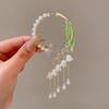 Vintage Lily of the Valley Tassel Ponytail Hairpin Clasp