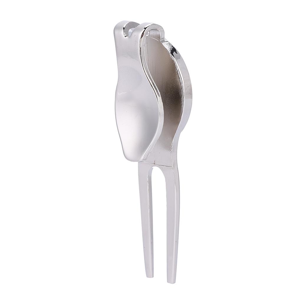 Stylish Zinc Alloy Divot Repair Tool Magnetic Ball Marker Golf Accessory(D102 Silver)