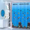 1Pc Shower Curtain - Vibrant Underwater Scene With Colorful Fish And Coral Reef Design Waterproof