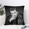 J-Johnny H-Hallyday Pillow Case Sofa Decorative Home Double-Sided Print Plush Square Throw Pillow Covers Cushion Decor Cover