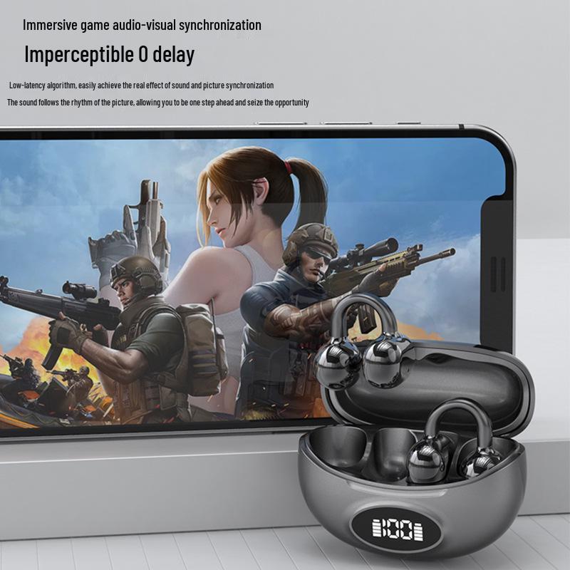 2026 W18 Bone Conduction Open-Ear Bluetooth Ear-Clip Headphones: Pain-Free Long Wear with Extended Battery Life & Customizable Private Model.