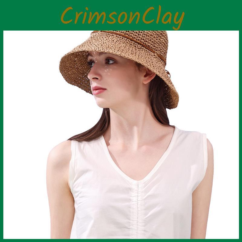 Large Hat Straw Brim Outdoor Sunshade Uv Protection Breathable Summer Cap Gift