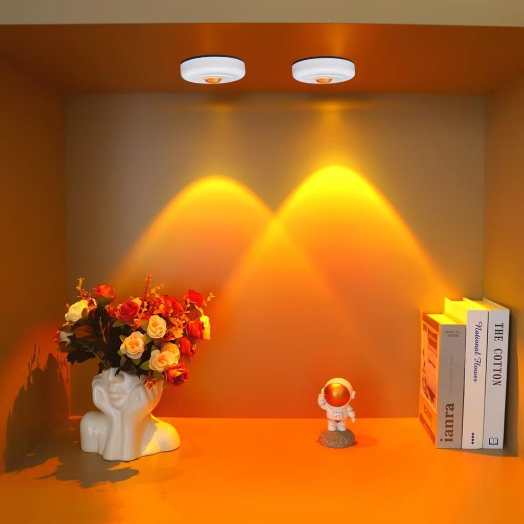 Xiaomi Cat Eye Spotlight Battery Power Under Cabinet Light Sunset Rainbow Atmosphere LED Night Lamp Closet Cupboard Bookshelf Decor