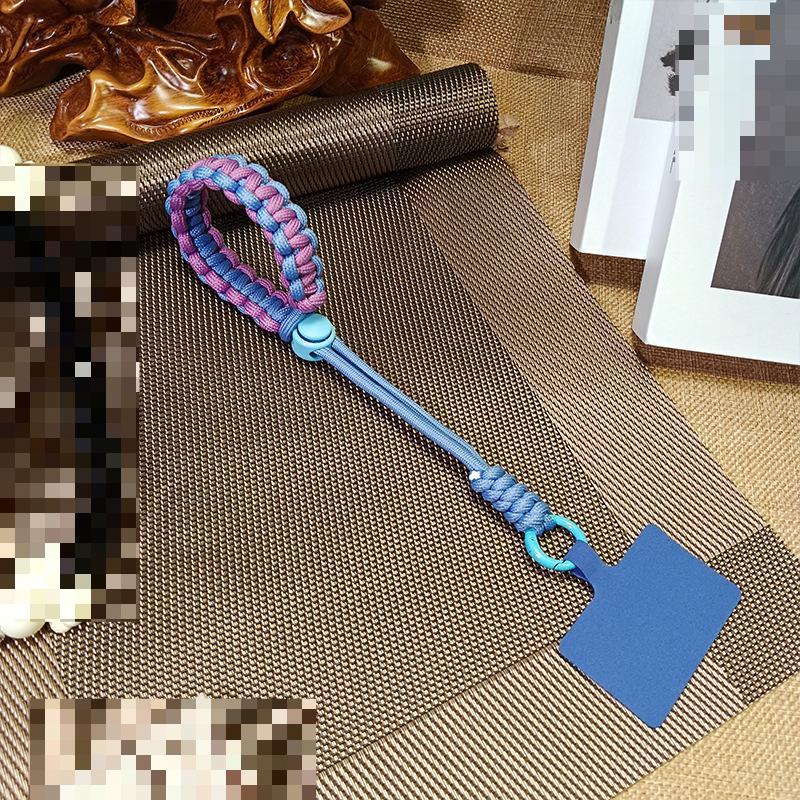 1 Pc Durable Anti-theft Fashion Wrist Phone Charm Simplicity Sport Kniited Adjustable Keychain Phone Lanyard Phone Accessories